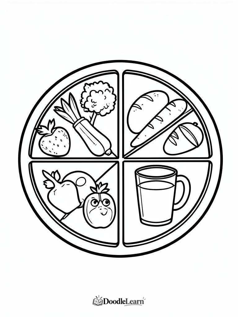 Free printable Hands and Fingerprints coloring page for kids
