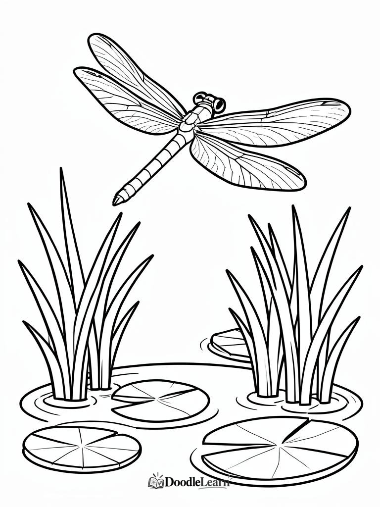 Free printable Snail and Mushrooms coloring page for kids