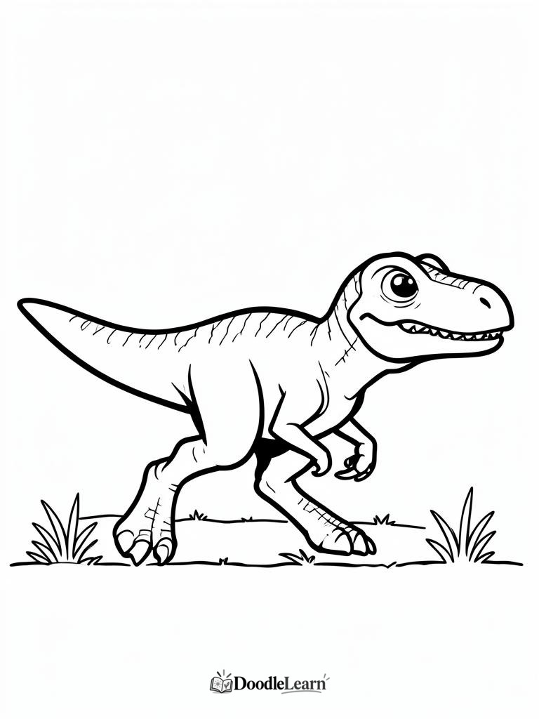Free printable Fossil Dig coloring page for kids