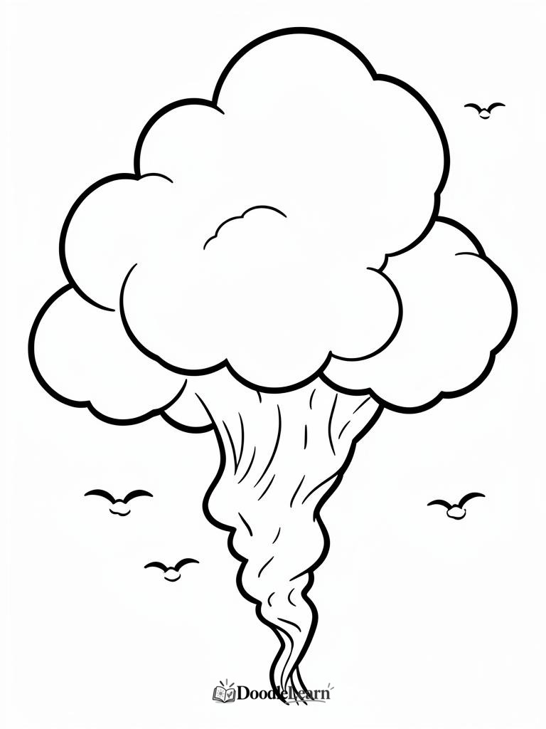 Free printable Weather Watcher coloring page for kids