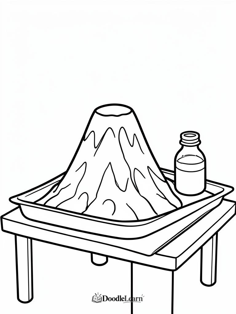 Free printable Lava Flow coloring page for kids