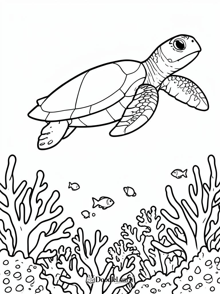Free printable Clownfish and Anemone coloring page for kids