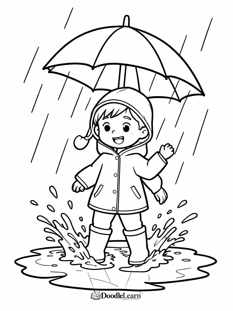 Free printable Cloud Types coloring page for kids