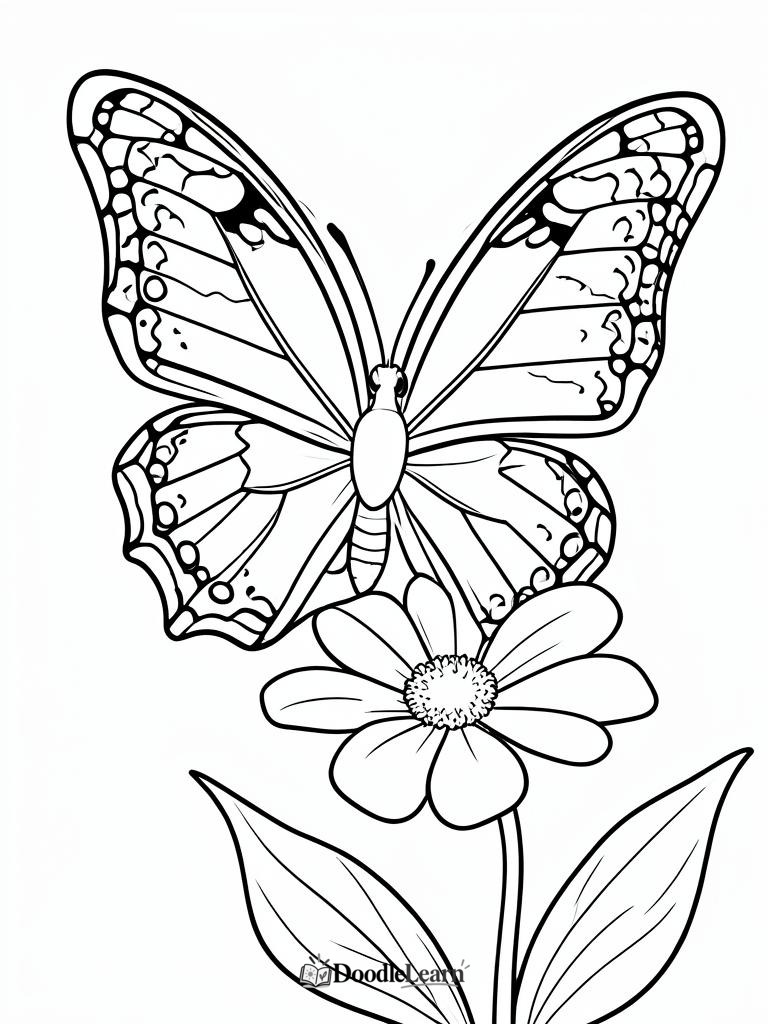 Free printable Ladybird on a Leaf coloring page for kids