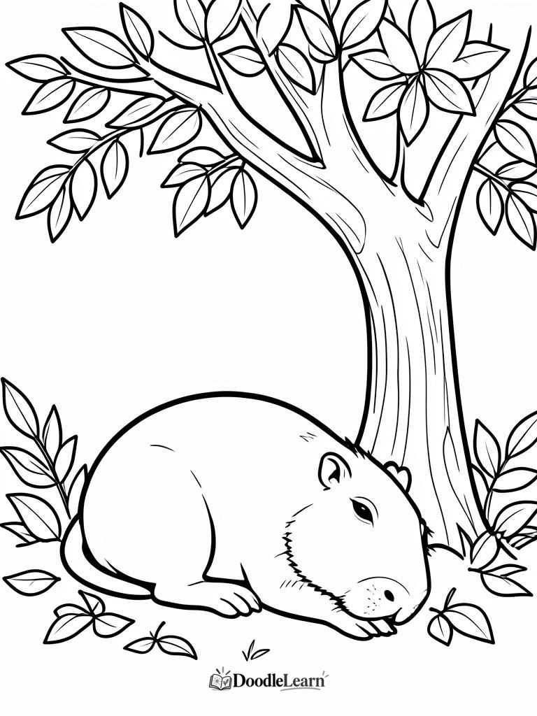 Free printable Close-Up Portrait coloring page for kids
