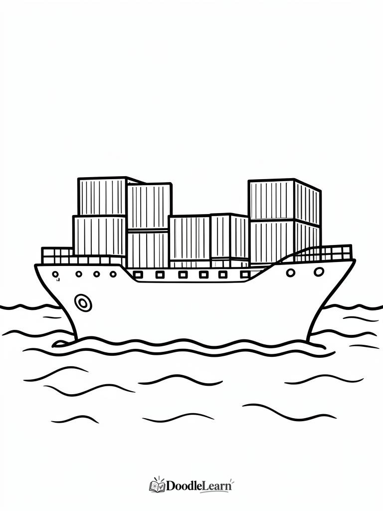 Free printable Crane and Building Site coloring page for kids