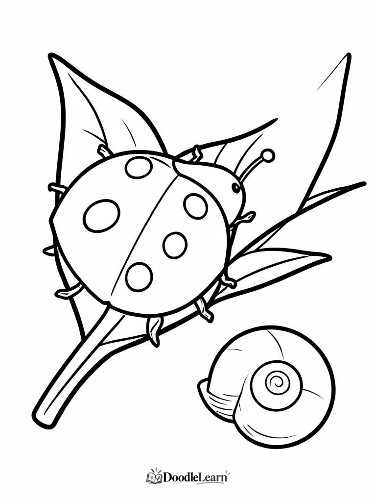 Free printable Caterpillar Crawl coloring page for kids