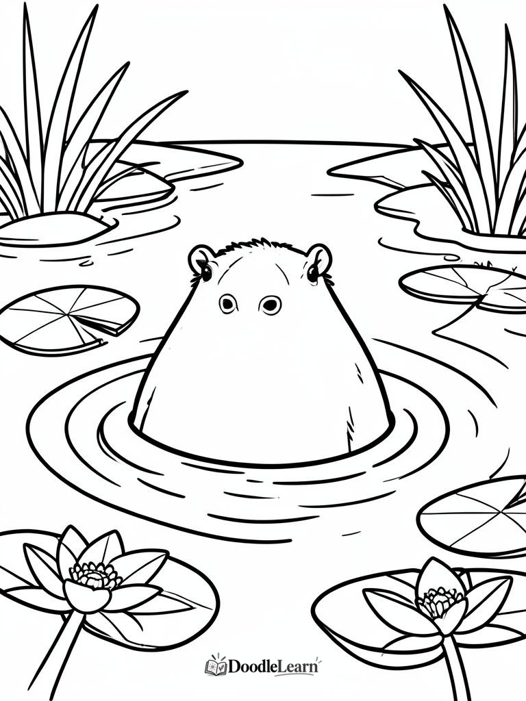 Free printable In the Warm Spring coloring page for kids