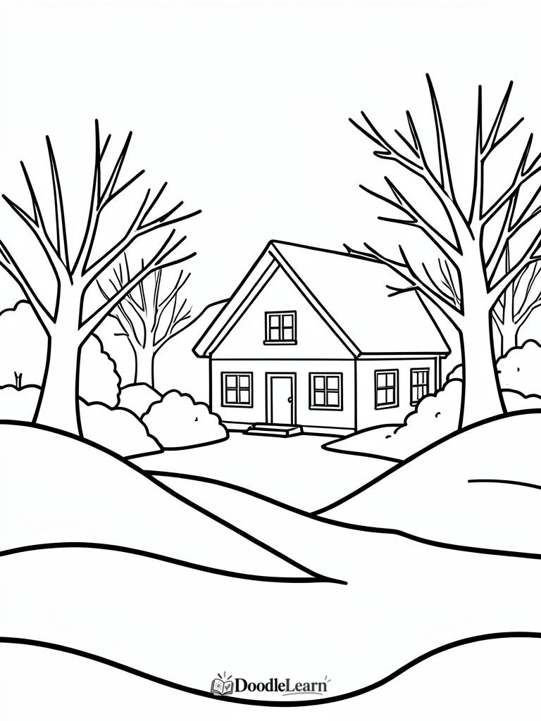 Free printable Rain and Umbrella coloring page for kids