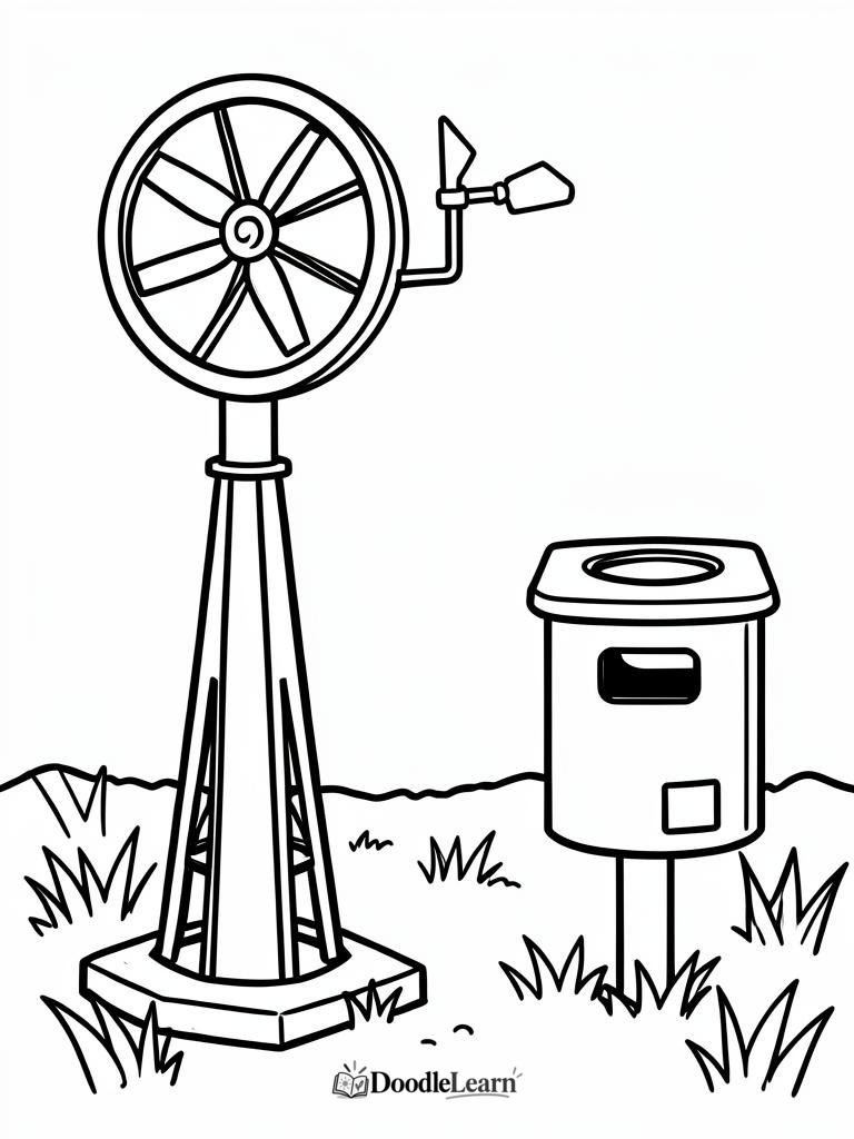 Free printable After the Storm coloring page for kids