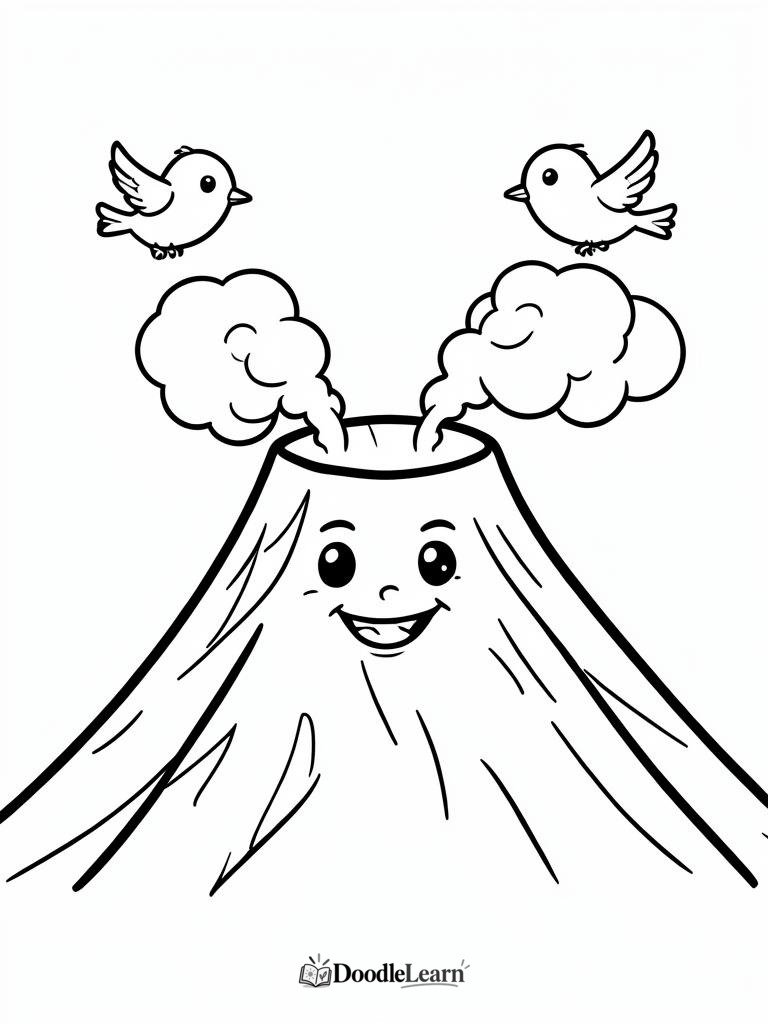 Free printable Ash Cloud coloring page for kids