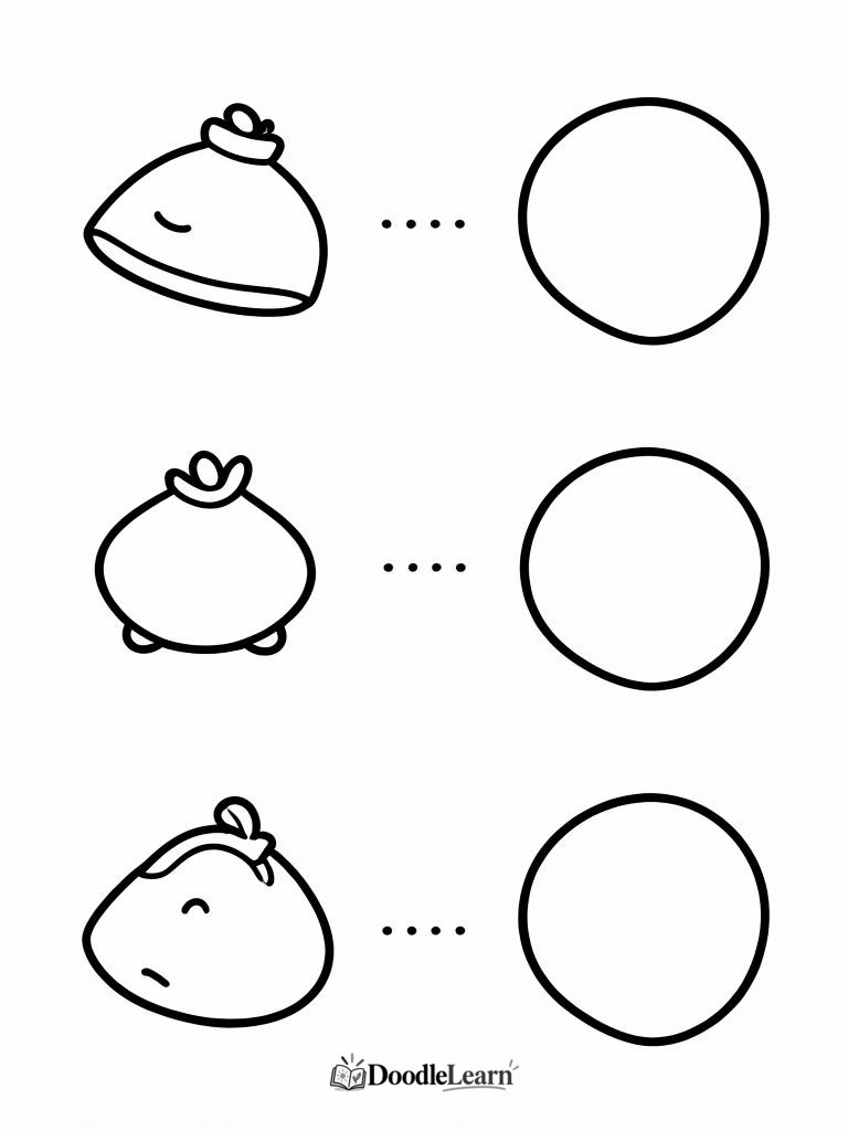 Free printable Match the Shape printable worksheet for kids