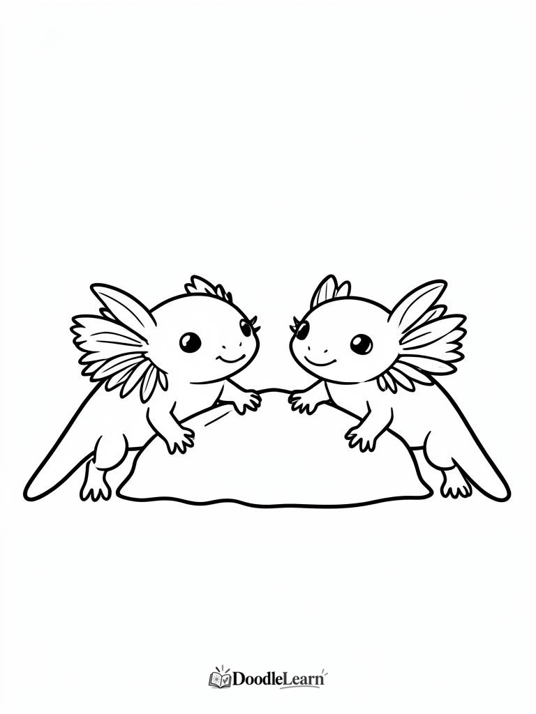 Free printable Among the Water Plants coloring page for kids