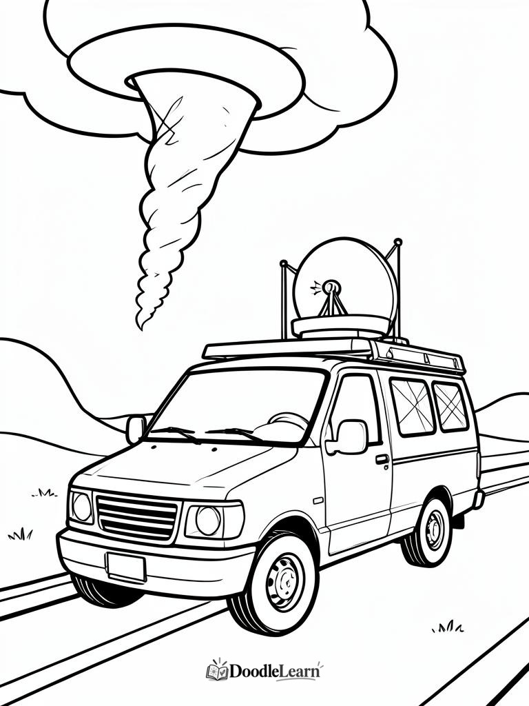 Free printable Storm Clouds Building coloring page for kids