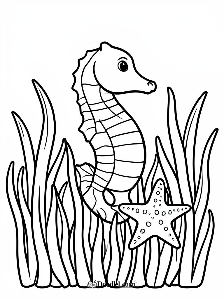 Free printable Octopus on the Rocks coloring page for kids