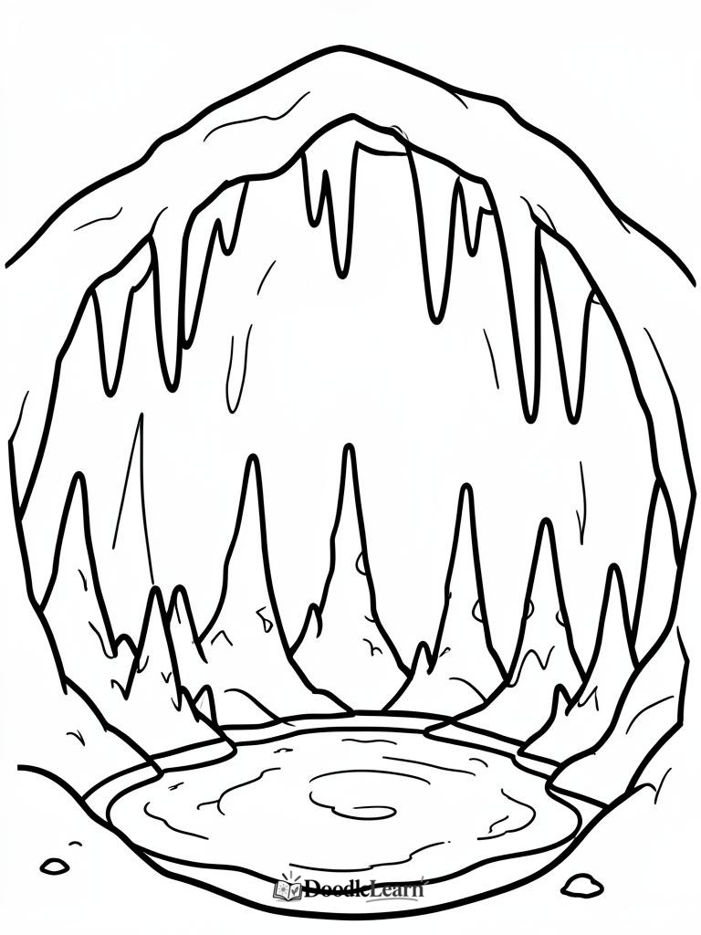 Free printable Fossil in Stone coloring page for kids