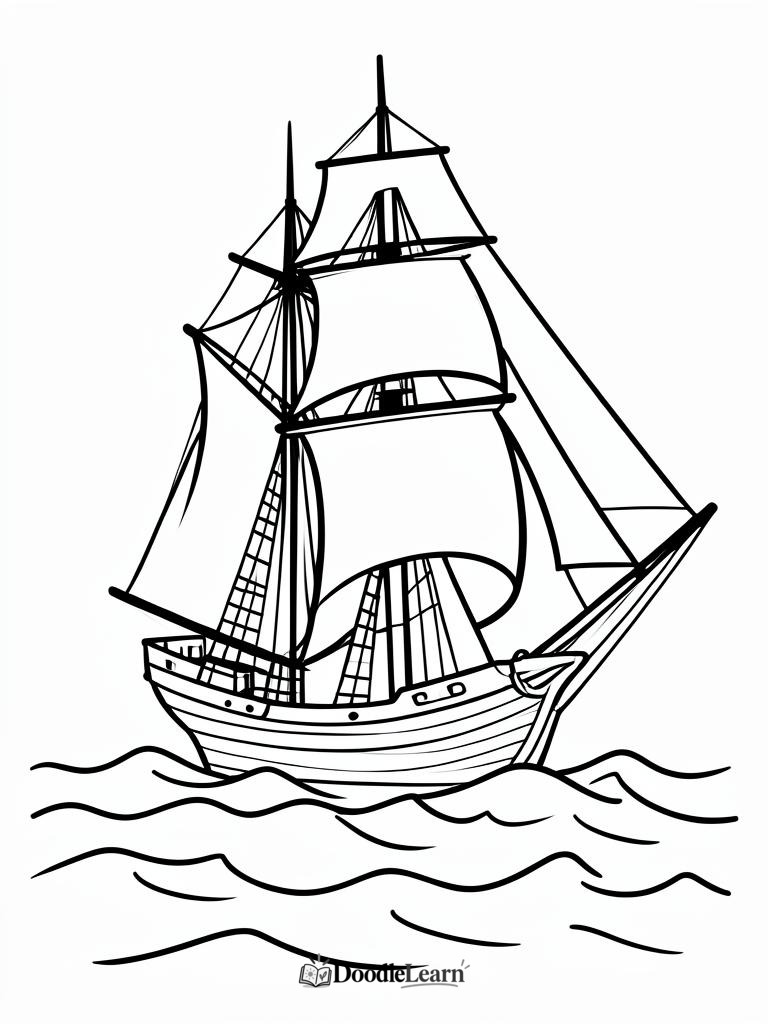 Free printable Castle on the Hill coloring page for kids