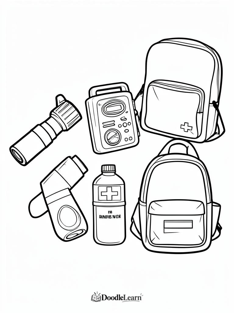 Free printable Safe in the Basement coloring page for kids