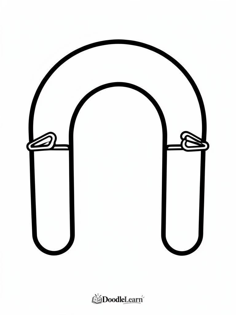 Free printable Magnet and Pins coloring page for kids