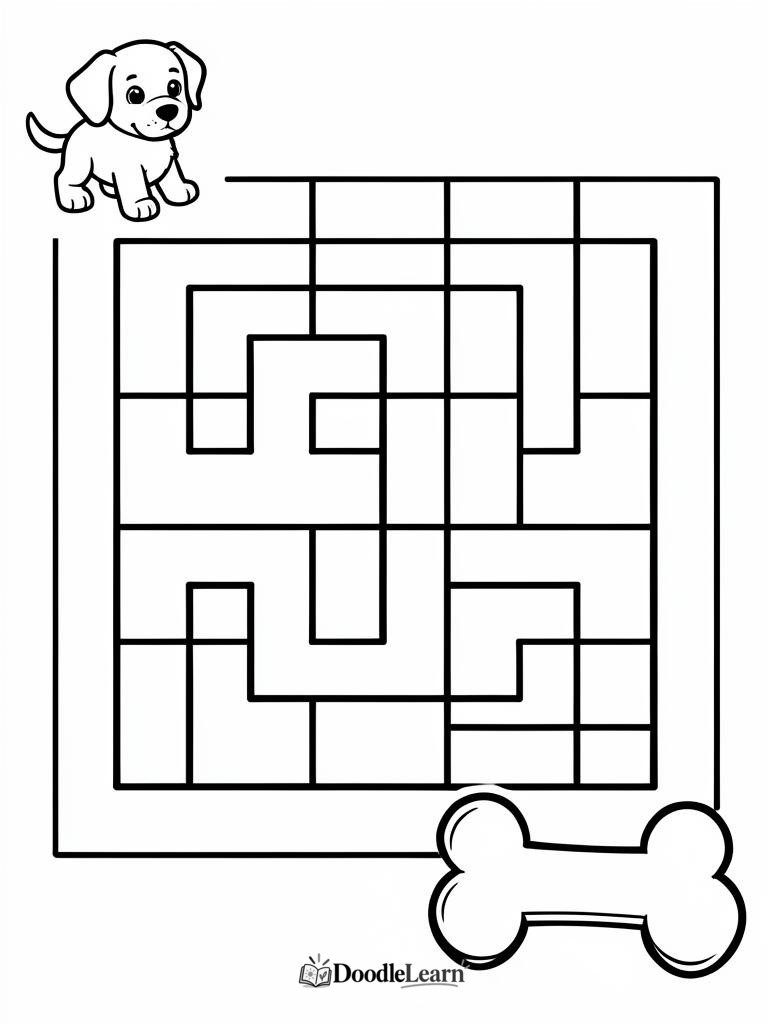 Dog Activity Sheets — free printable coloring pages for kids
