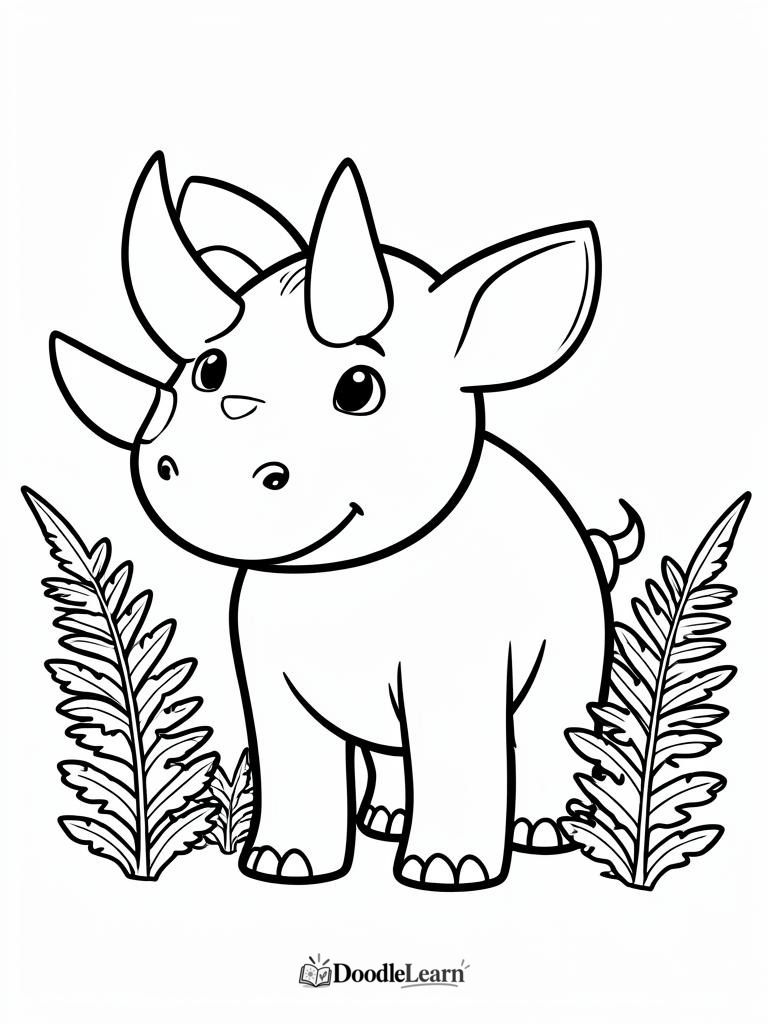 Free printable Tyrannosaurus coloring page for kids