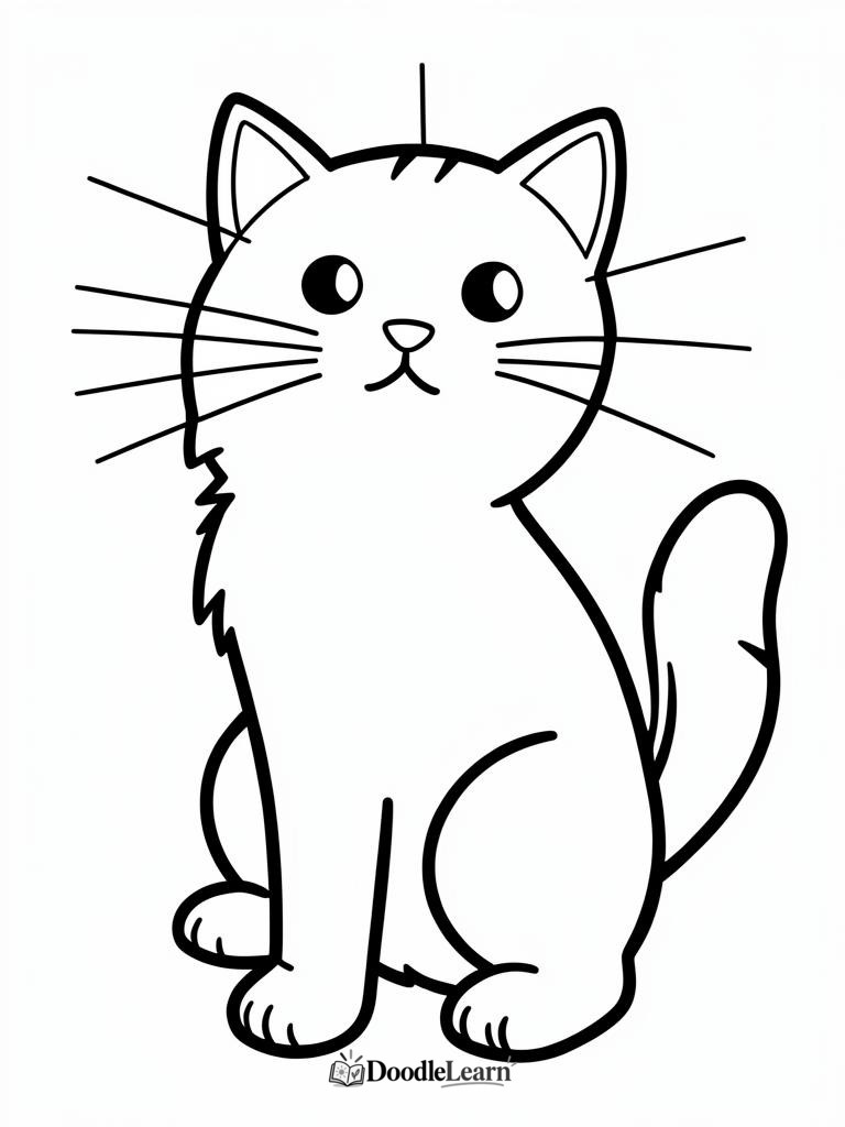Free printable Learn & Color coloring page for kids