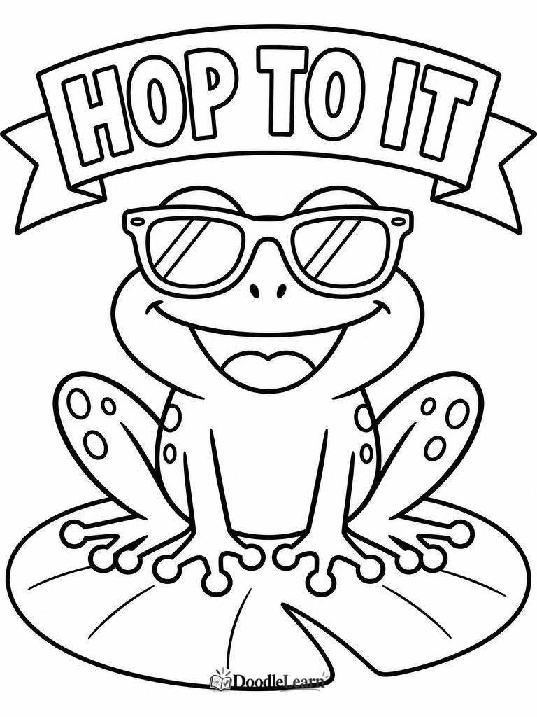 Free printable Silly Sayings coloring page for kids