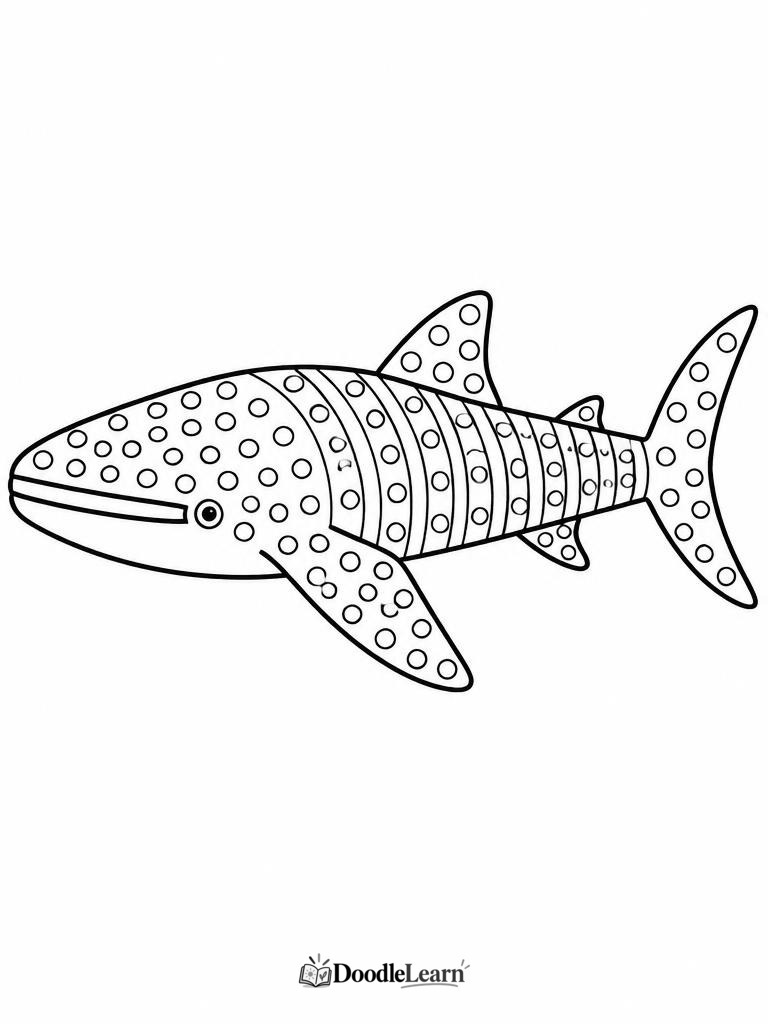 Whale Shark Coloring Pages — free printable coloring pages for kids
